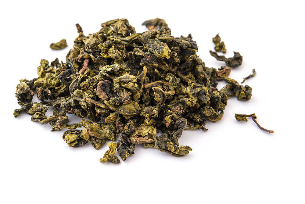 oolong tea dry pile of leaves