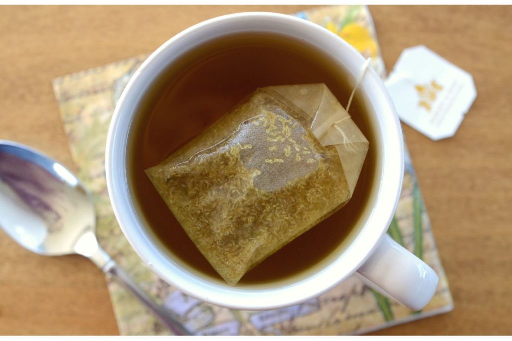 tea bag in a mug