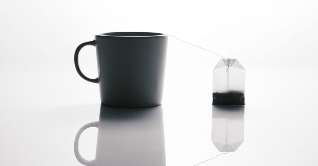 tea bag & a cup of tea