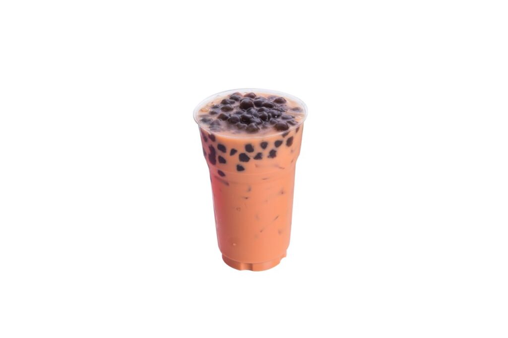 thai milk tea with tapioca