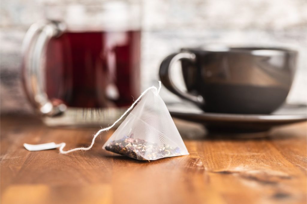 triangular tea bag